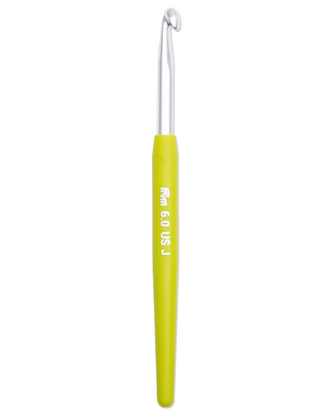 Prym ergonomic crochet hook 6 mm with soft grip handle