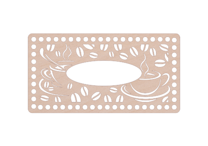 Set for crochet napkin basket