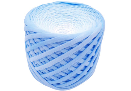 blue hombre T-shirt yarn. Chunky crochet yarn for bags