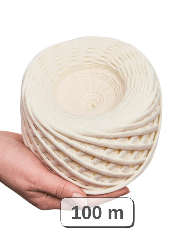 tshirt yarn 100 meters skein sample