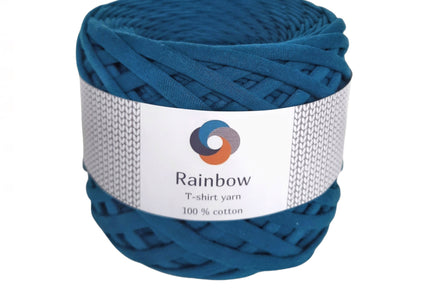 Tshirt yarn aquamarine blue colour. one skein of soft and chunky yarn