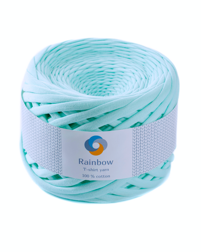 Tshirt crochet yarn green colour. Goft for crocheter