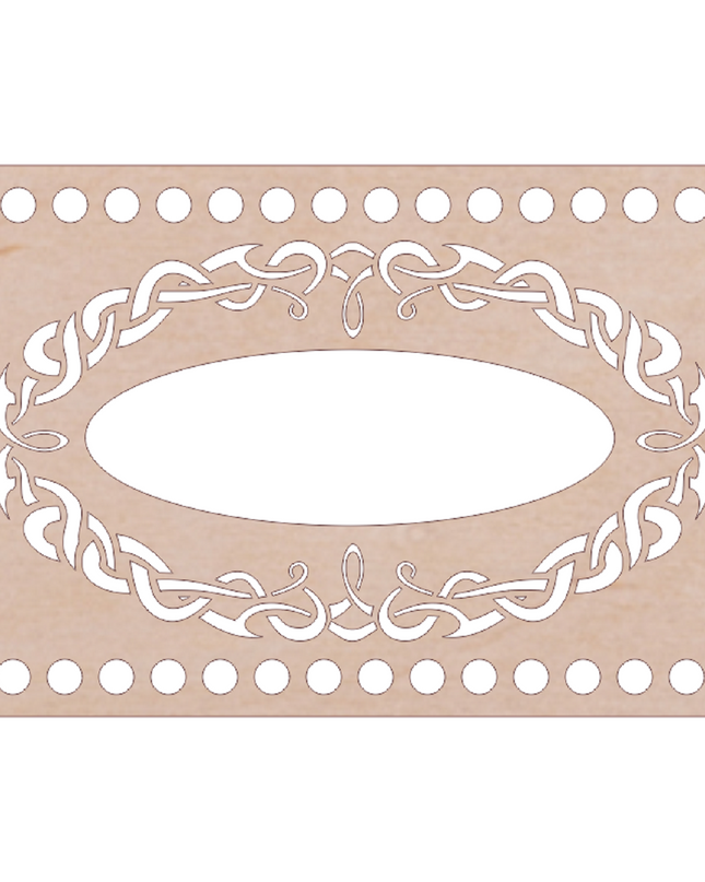 Set for crochet napkin basket