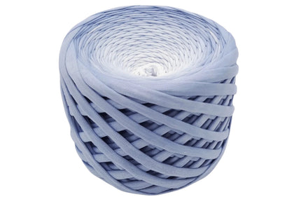 blue hombre tshirt yarn. Hand dyed yarn for crochet baskets