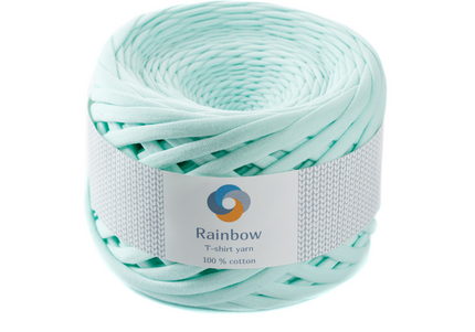Tshirt yarn mint colour for crochet lovers