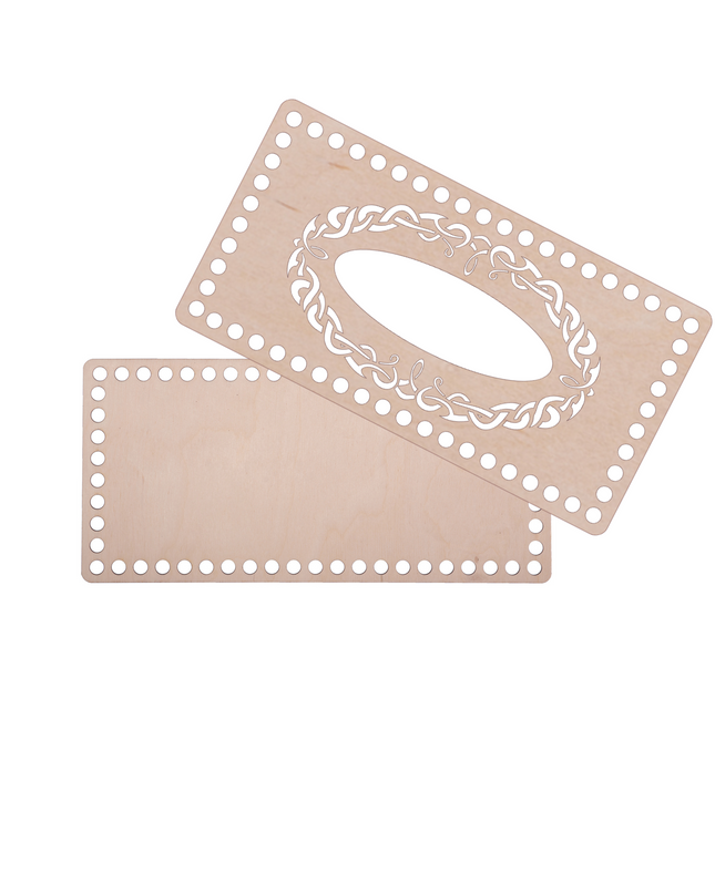 Set for crochet napkin basket