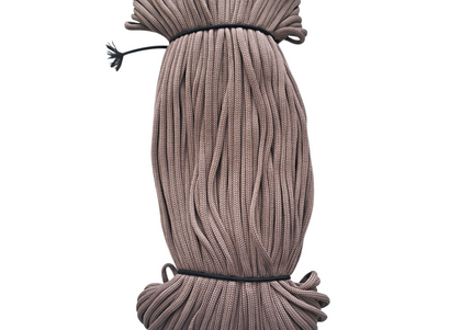 Coiled rope on a white background