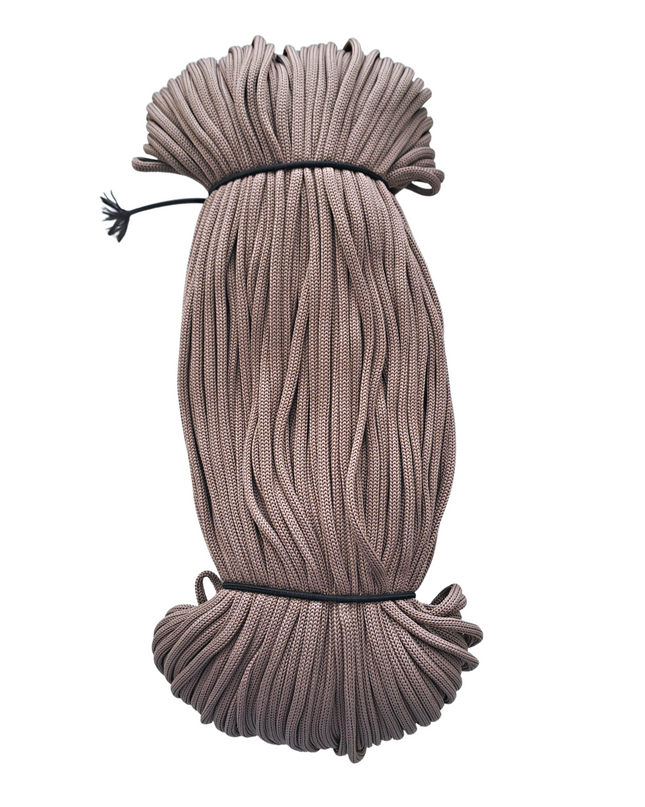 Coiled rope on a white background