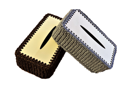 Set for crochet napkin basket