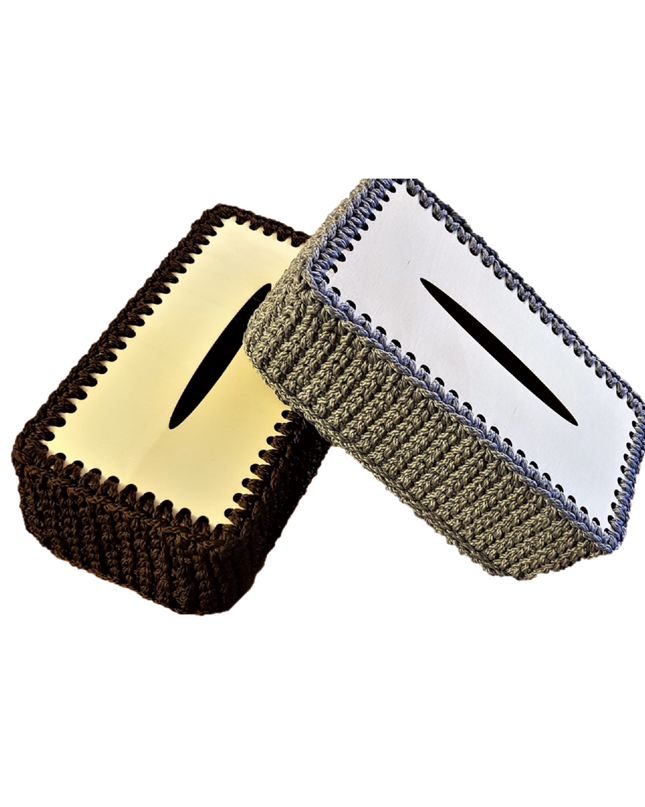 Set for crochet napkin basket